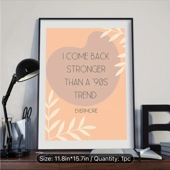 💛Canvas print, Waterproof Music Poster, Taylor swift Lyrics Wall Art Decor - Picture 3 of 9